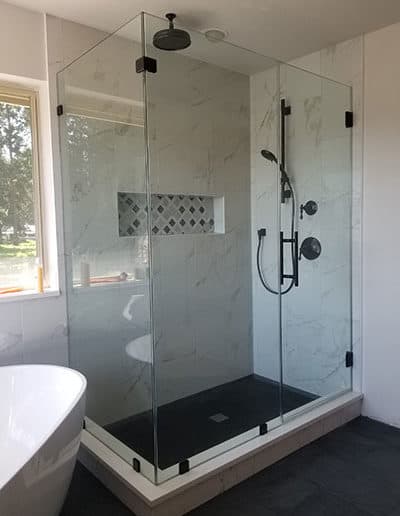 Frameless 3 Panel Shower Doors
