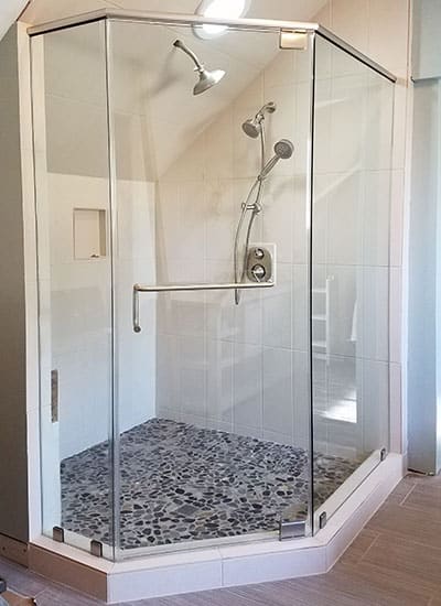 1/4 GLASS SEMI FRAMELESS ____NEO ANGLE CORNER SHOWER ENCLOSURE____ *MAKE  SELECTIONS FOR FINAL PRICE