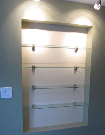 Custom Glass Shelves
