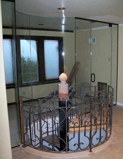 Glass wall Stairs