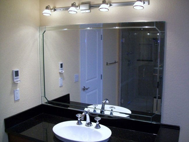 Bathroom Mirror, single sink vanity
