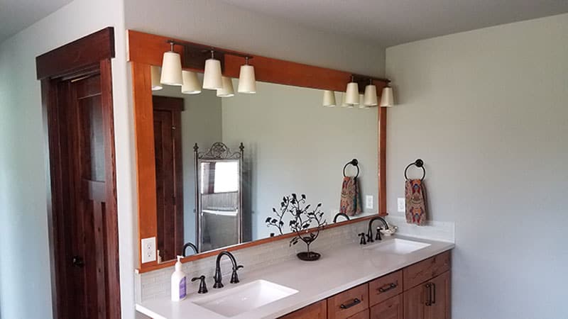 Bathroom Mirror, double sink vanity