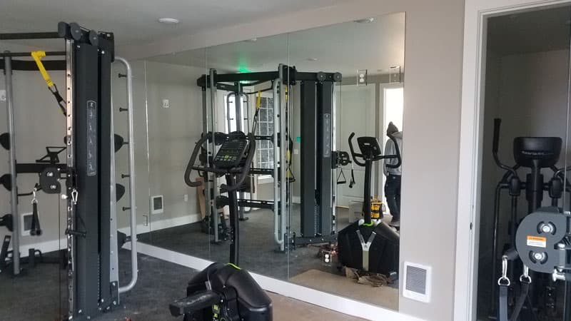 Mirror on Gym Wall