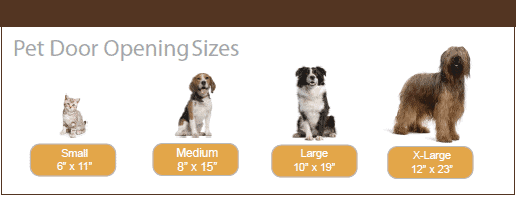 Pet Door Opening Sizes