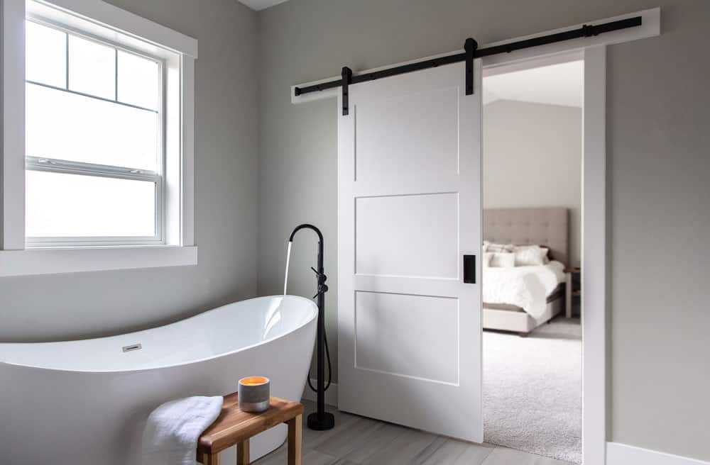 ADP bathroom barn door
